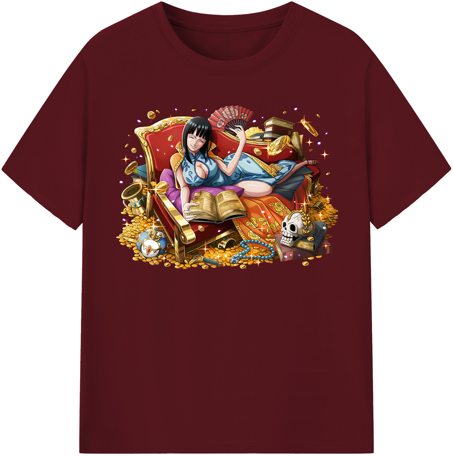 ワンピース ニコ・ロビン ONE PIECE Nico Robin 綿100％半袖Tシャツ（フロントプリント）